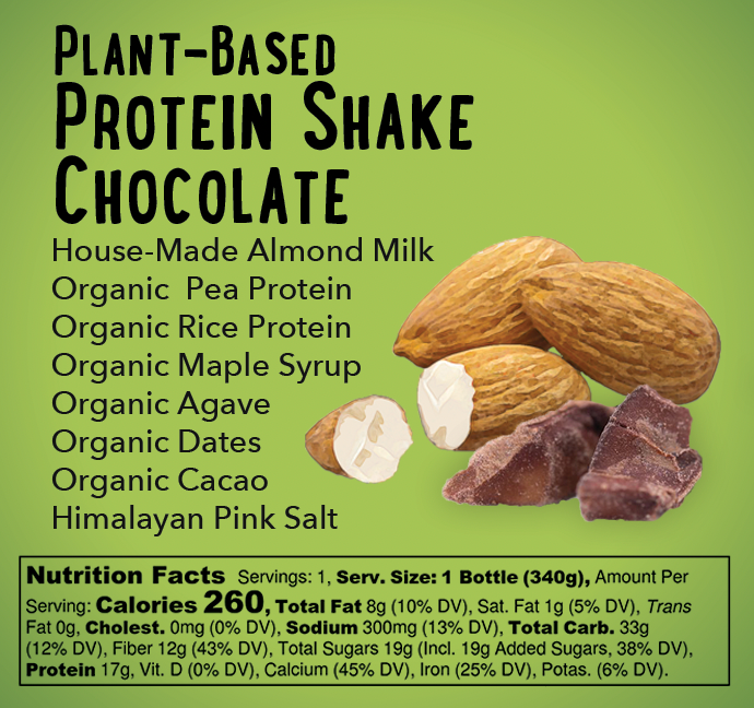Plant-Based Protein Shake Chocolate